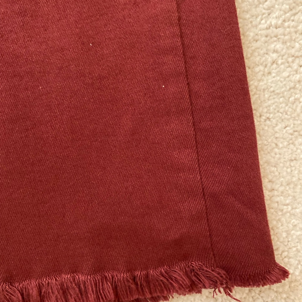 Maroon O2 Denim Skirt Size Large - Picture 4 of 5